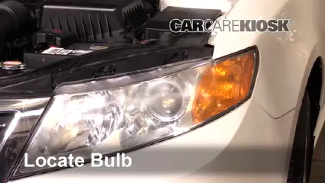 2009 Kia Optima EX 2.4L 4 Cyl. Éclairage Feux de route (remplacer l'ampoule)